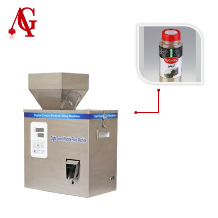 دستگاه پرکن پودر 2-200 گرم با کاپ تخلیه استیل